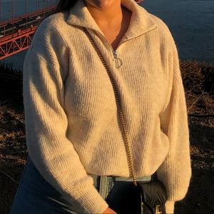 H&M turtle neck with zip